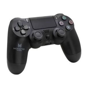 Control Joystick Inal&aacute;mbrico Monster Games Double Shock Compatible Con Ps4 Negro