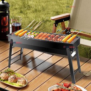 Mini Parrillera De Carb&oacute;n Plegable Port&aacute;til Acero