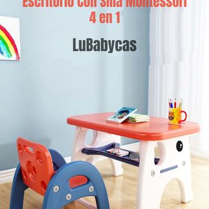 Mesa Con Silla Montessori Para Niños 4 En 1 By Lubabycas