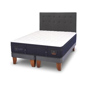 Cama Europea Cic Super Premium / 2 Plazas / Base Dividida + Respaldo