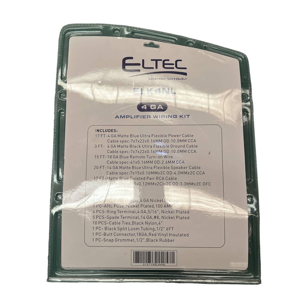 Kit De Cables Instalaci&oacute;n Eltec De 4 Gauge Fusible 100amp image number 1.0