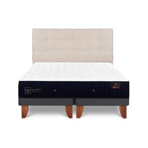 Cama Europea Cic Premium / 2 Plazas / Base Dividida + Respaldo