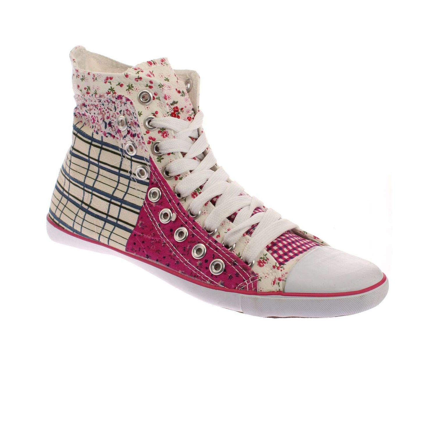 Zapatilla Lona Fucsia V&iacute;a Franca Art. 5dsco1077fucsiablanco image number 0.0