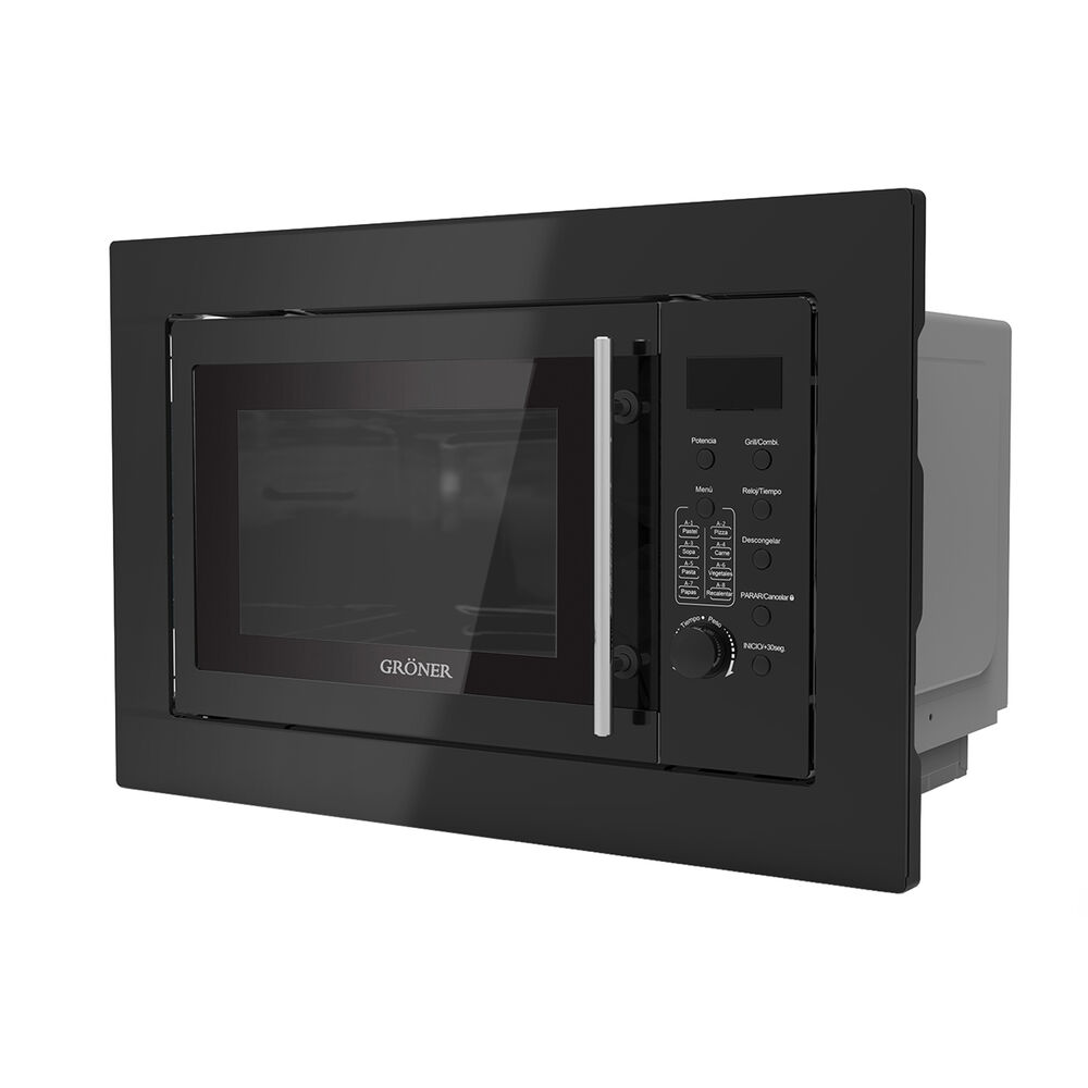 Microondas Empotrado Groner Black Grill 25l image number 1.0