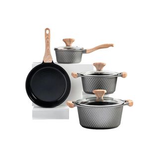 Set Ollas Cacerolas 7pcs Aluminio Fundido Th-mb07gm Thomas