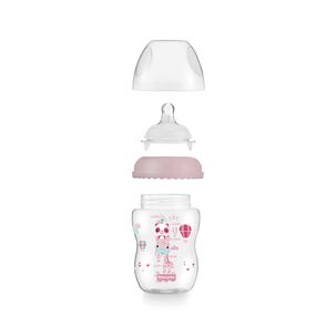 Mamadera Fisher Price First Moments Boca Ancha 270 Ml Rosa