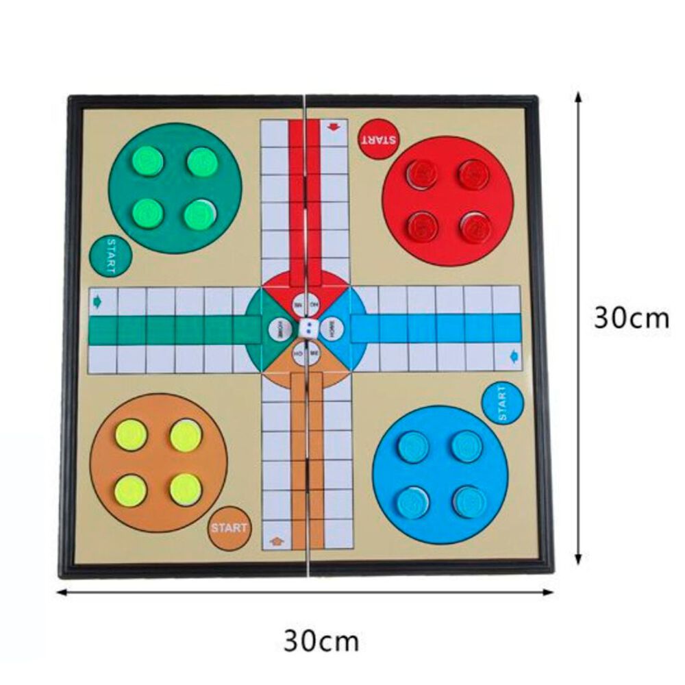Ludo Magnético Tablero Plegable Juego De Mesa 4 Jugadores image number 4.0