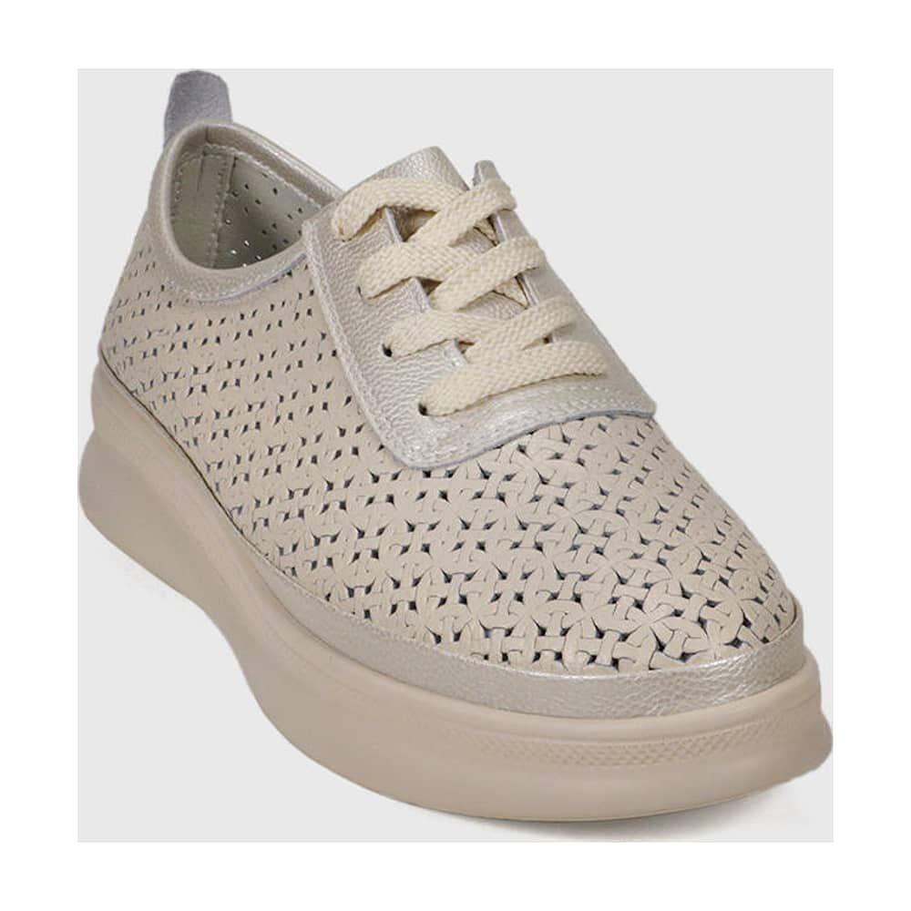 Zapatilla Cuero Jenara Beige image number 1.0