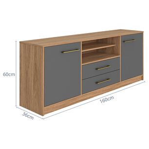 Rack Vekka Home Alerce / 2 Puertas / 2 Cajones