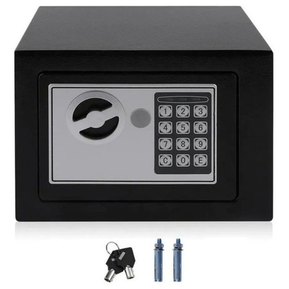 Caja Seguridad Fuerte Digital Llave Teclado Numérico image number 0.0
