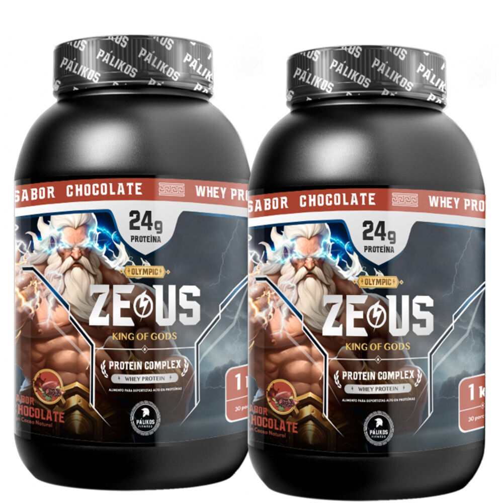 2 X Proteina 1kg Whey Complex / Sabor Chocolate/ 60 Servicios image number 0.0