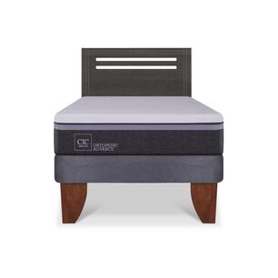 Cama Europea Cic Ortopedic Advance / 1.5 Plazas / Base Normal + Respaldo