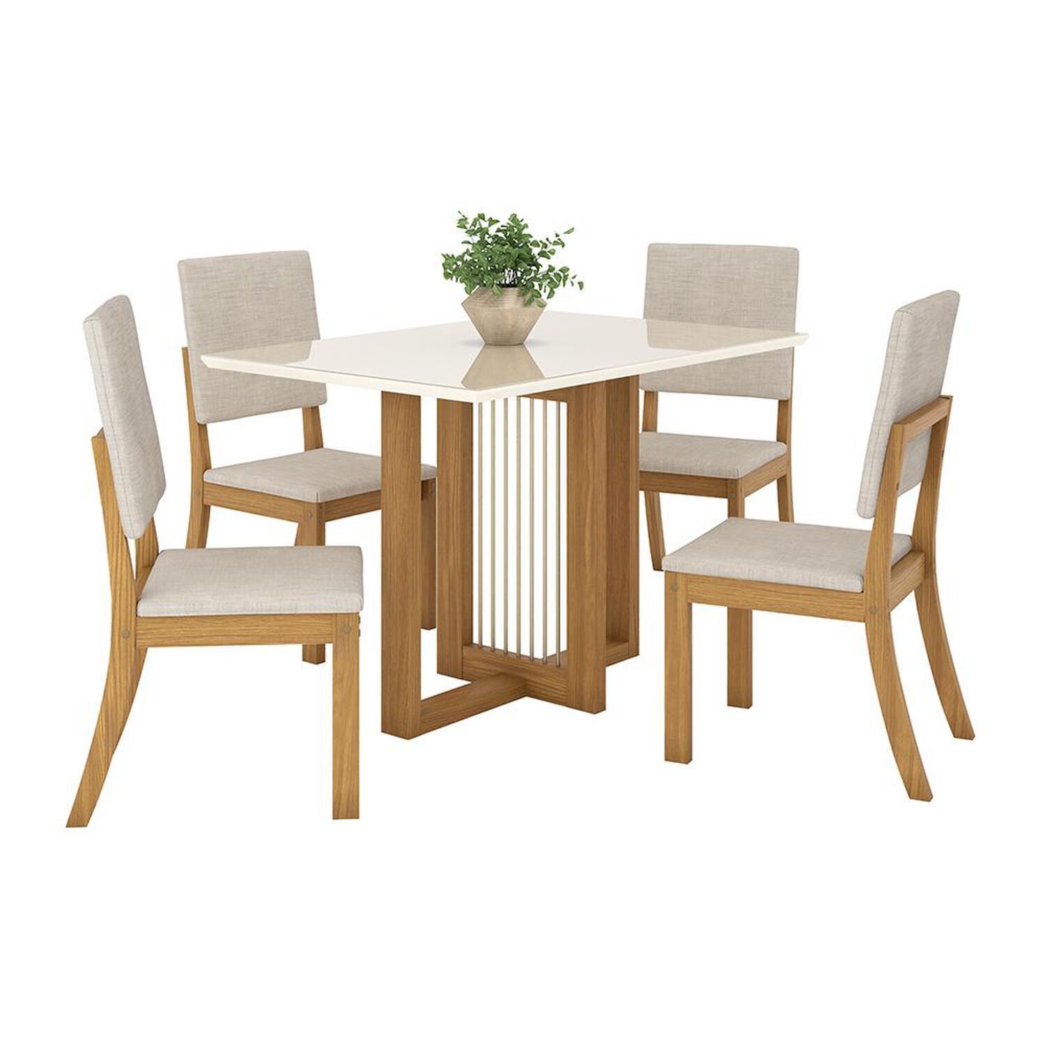 Juego De Comedor Home Mobili Trend / 4 Sillas image number 0.0