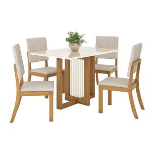 Juego De Comedor Home Mobili Trend / 4 Sillas