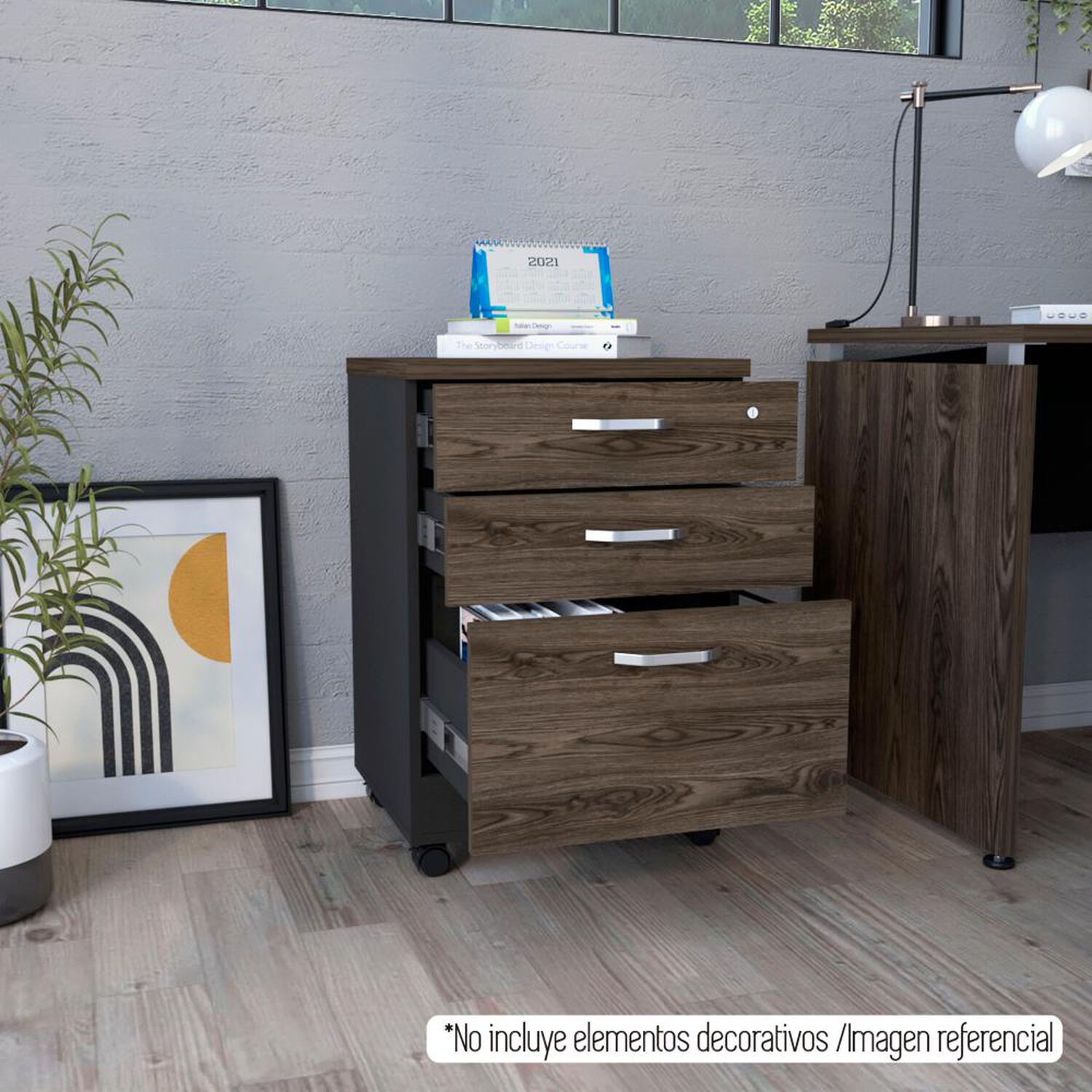 Repisa Tuhome Almacenamiento Home Office / 3 Caj&oacute;n(es) image number 6.0