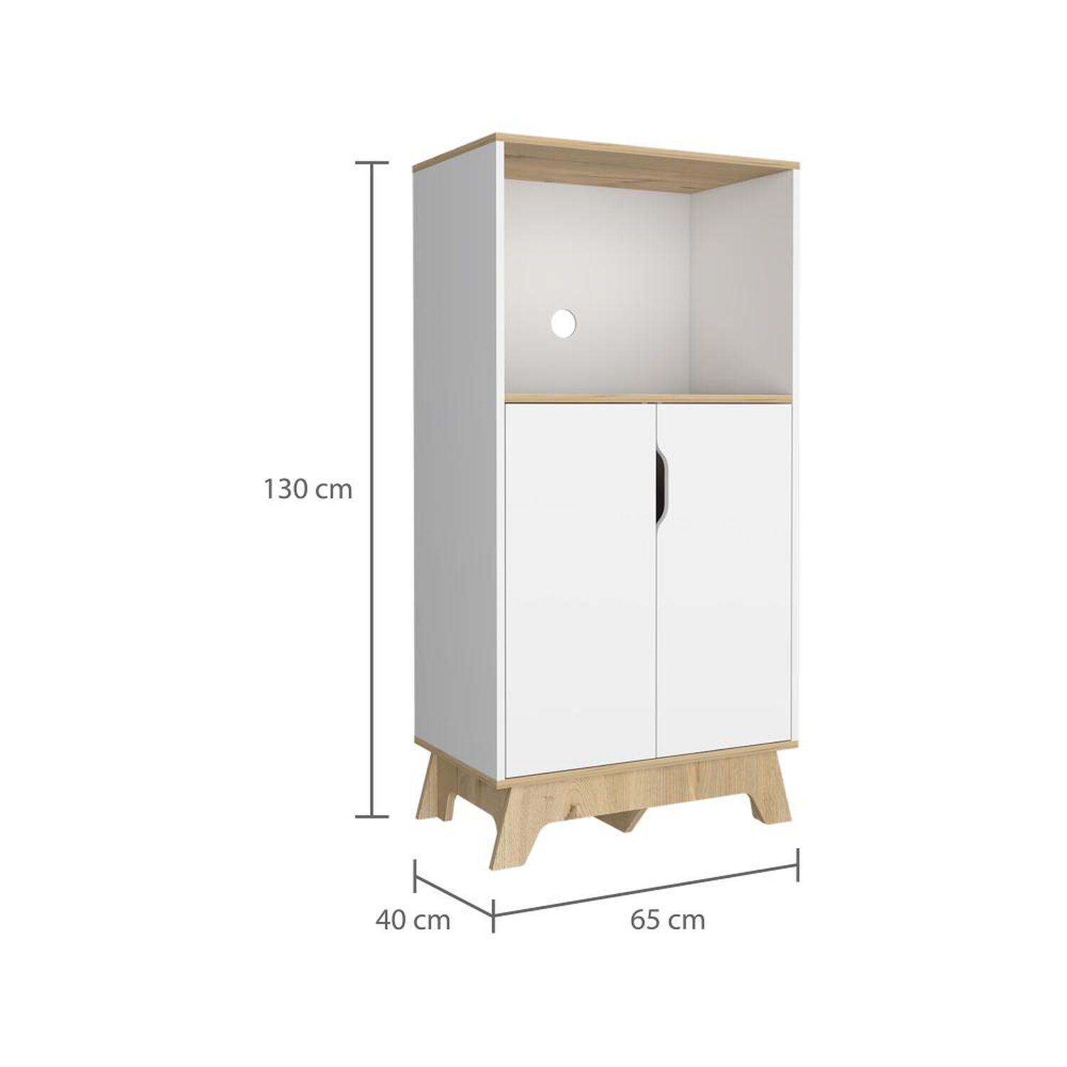 Mueble Microondas Tuhome Microondas Bi Color / 2 Puertas image number 1.0
