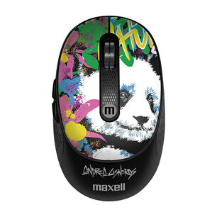 Mouse Inal&aacute;mbrico Maxell Dise&ntilde;o Wild 4000dpi Usb/usb-c Panda