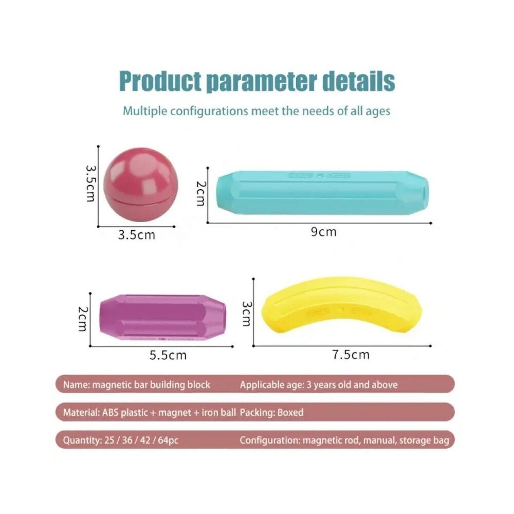 Set Juguete De Imanes Didácticos Para Niños 42 Piezas image number 5.0