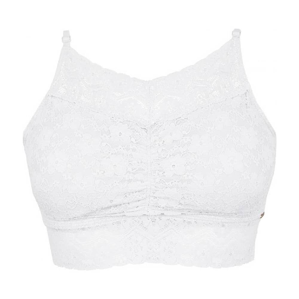 Top Encaje Recogido Blanco 2rios image number 0.0