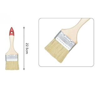 Set 6 Brocha Mango Madera 2.5 Pulgadas Para Pintura Pintar