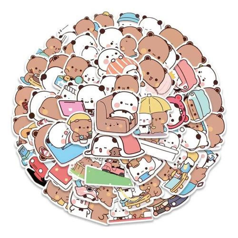 Set Stickers Calcomonias Ositos Cute Bubu Y Dudu image number 4.0