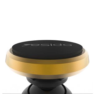 Soporte holder porta celular magnético marca yesido c19 dorado