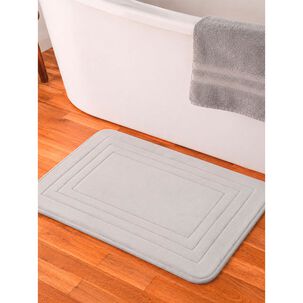 Alfombra De Ba&ntilde;o Nautica Home Enmarcado 40x60cm Memory Foam Gris