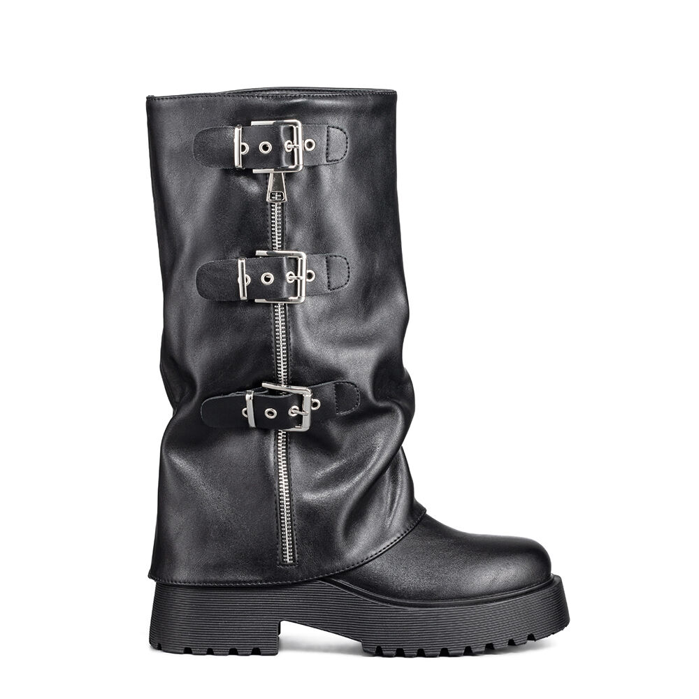 Botas Largas Casual Negro De Moda Mujer Weide Rq80 image number 0.0