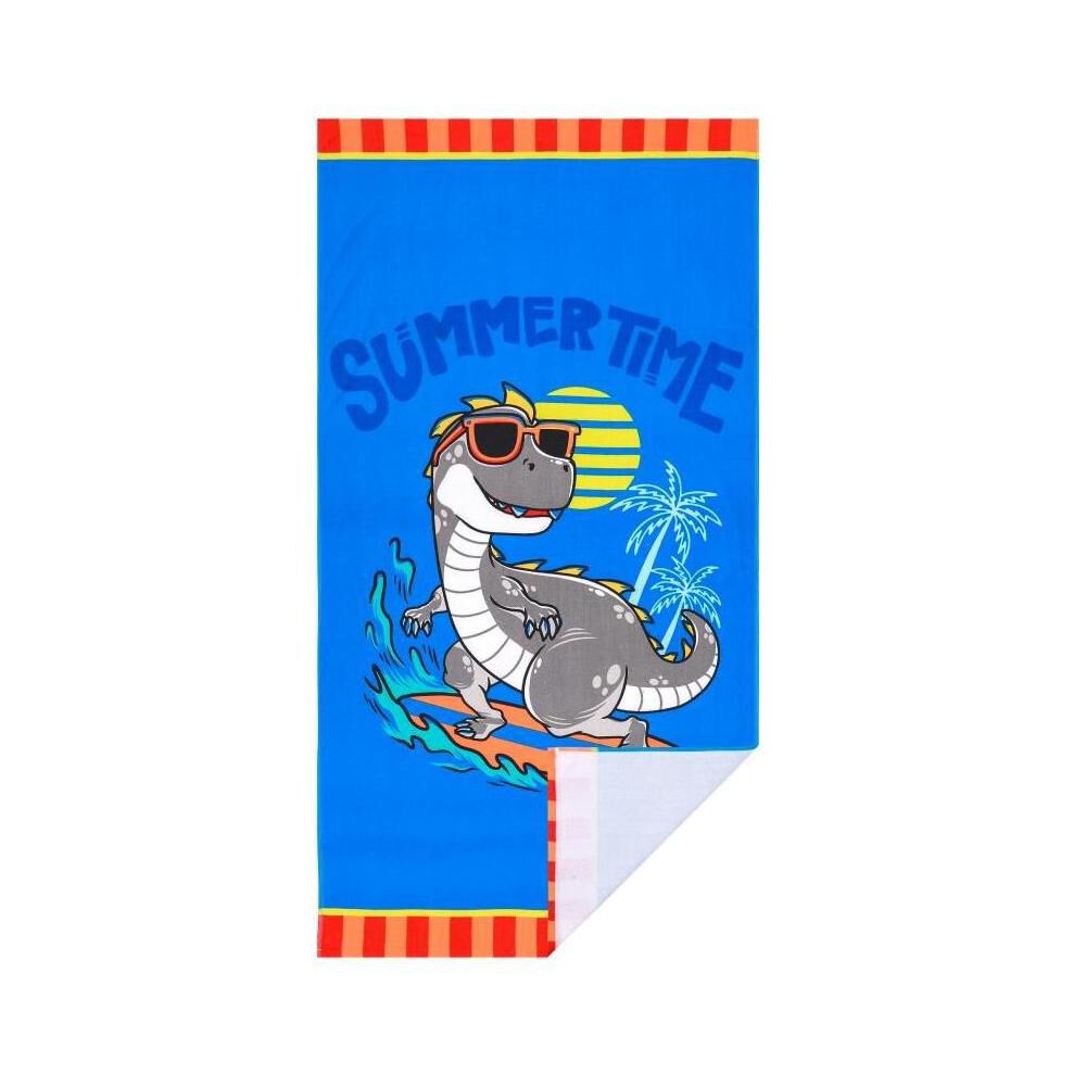 Toalla De Playa Con Bolso Casaideal Kids Dino / 70 X 140 Cm image number 5.0