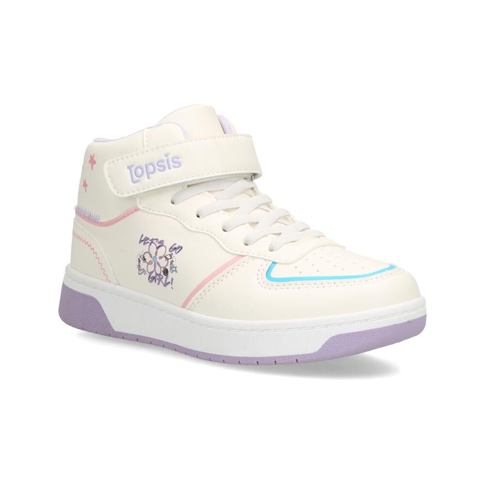 Zapatilla Infantil Ni&ntilde;a Topsis White image number 0.0