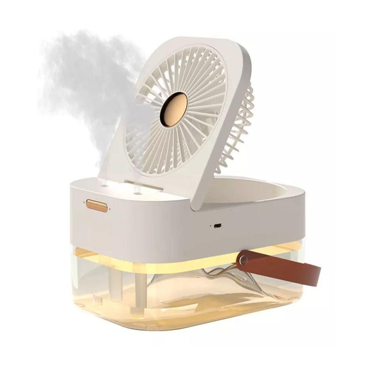 Ventilador Humidificador Aire Frio Usb Control 22cm Blanco image number 0.0