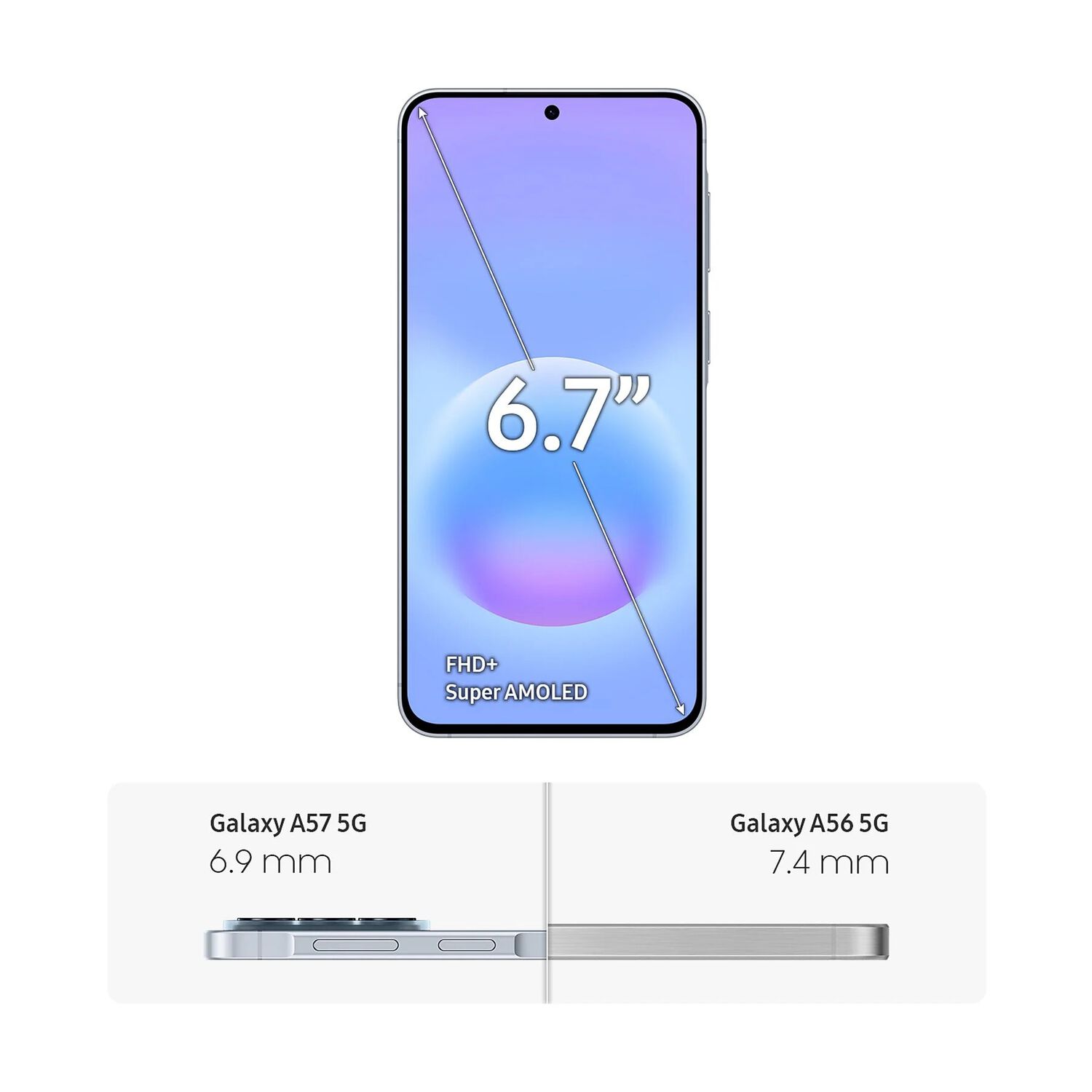Samsung Galaxy A57 5g 256gb 12gb 6.7 120 Hz 50 Mp - Azul Claro image number 2.0