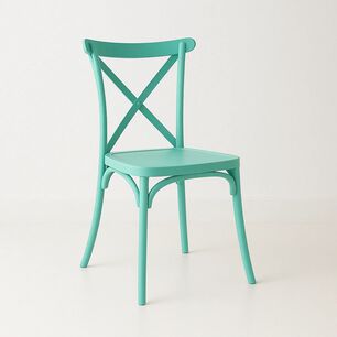 Silla Crossback Danubio De Terraza Exterior O Comedor - Menta