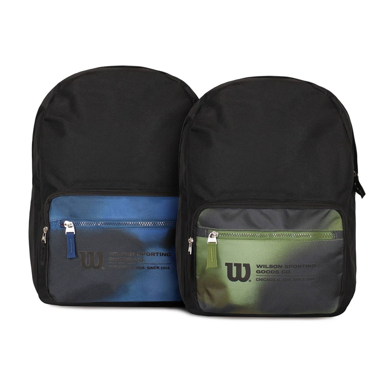 Pack Wilson 2 Mochilas Portland Verde Y Azul image number 0.0