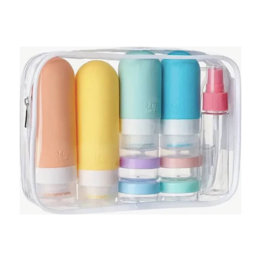 Set De Viaje Botellas Pl&aacute;sticas Dispensadoras 17 Pcs image number 2.0