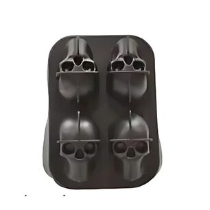 Molde Siilicona Flexible Para Hielo Con Forma De Calavera