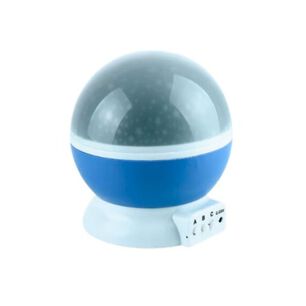 Lampara Azul De Proyecci&oacute;n Rotatoria Luz Estrellas Multicolor