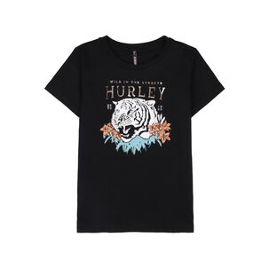 Polera Print Folia Tigre Manga Corta Cuello Redondo Mujer Rolly Go