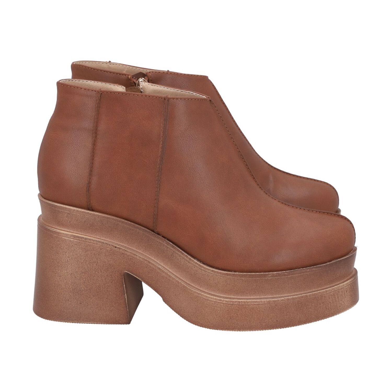 Botin Mujer Camel Plataforma Zeta Police image number 2.0