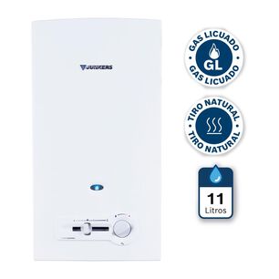 Calefont Junkers Minimaxx / Tiro Natural / Gas Licuado  / 11 Litros