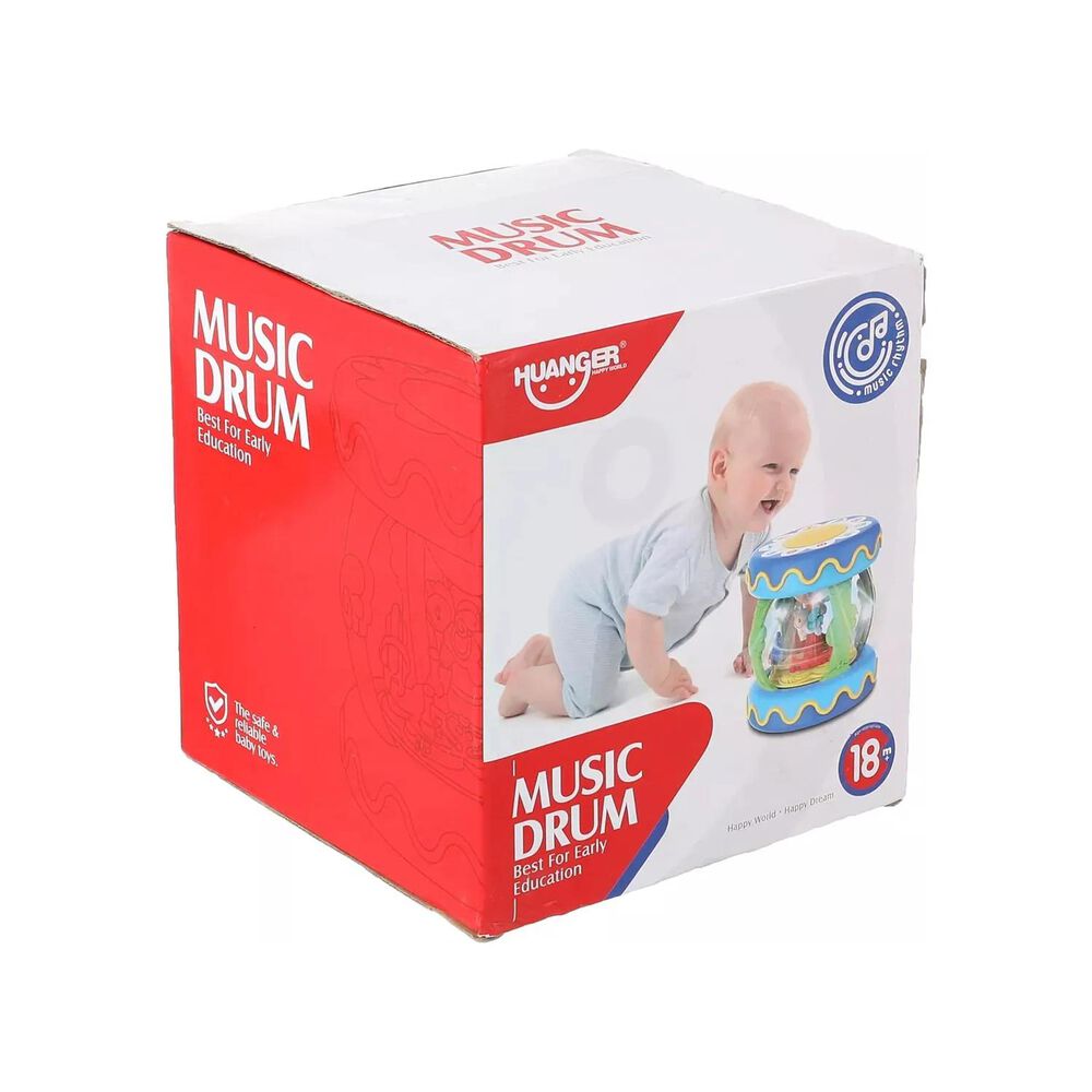 Juguete Tambor Musical Interactivo Con Luces Y Sonido Infantil image number 2.0