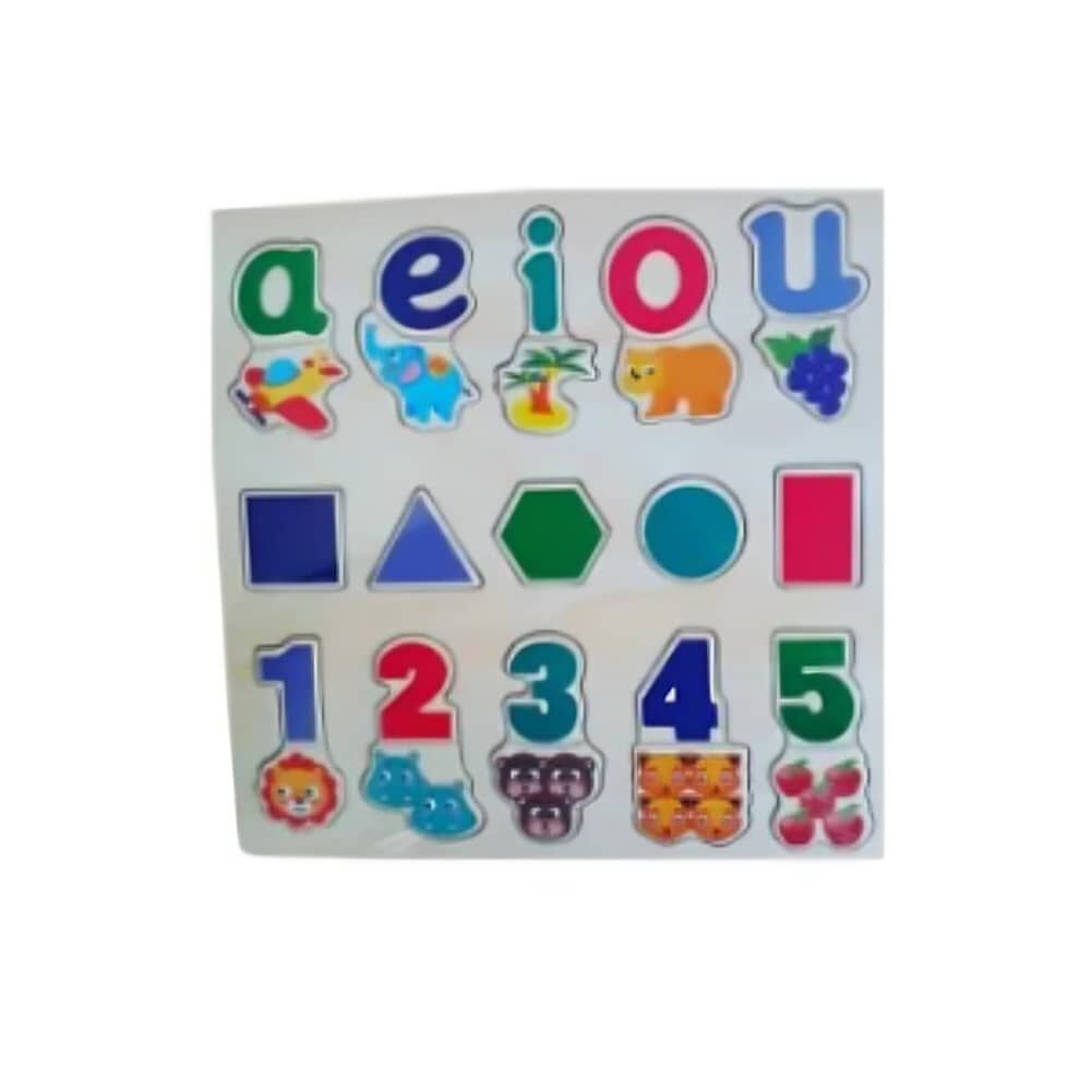 Tabla Vocales Y N&uacute;meros Puzzle Encaje image number 0.0