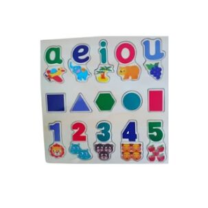 Tabla Vocales Y N&uacute;meros Puzzle Encaje