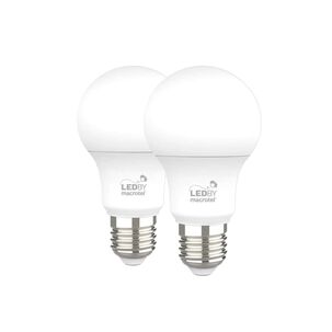 Ampolletas Led E27 Luz Cálida 3000k 9w Kit 2un - Macrotel