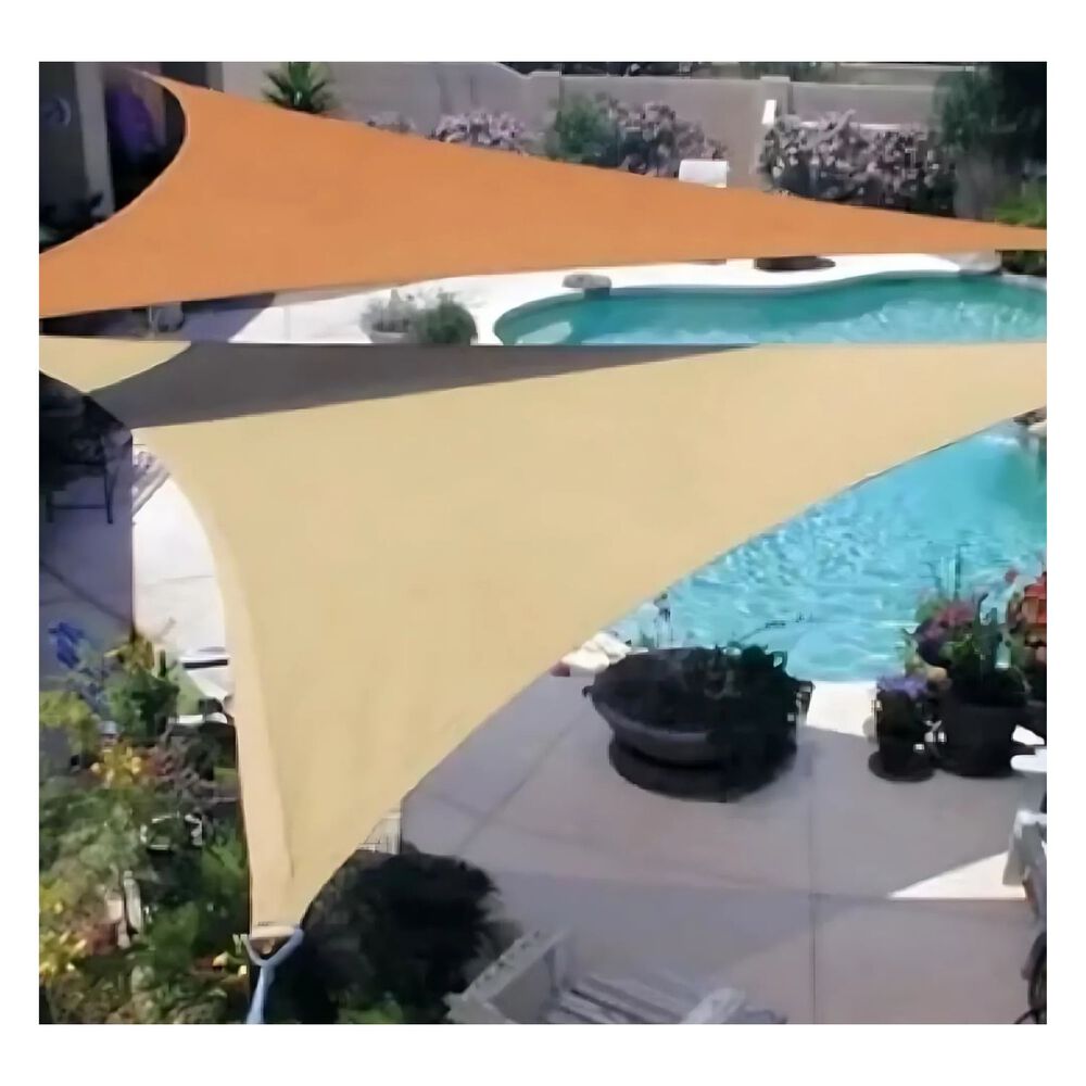 Toldo Vela Triangular De 3x3 Mts Lona Con Aros De Anclaje image number 2.0