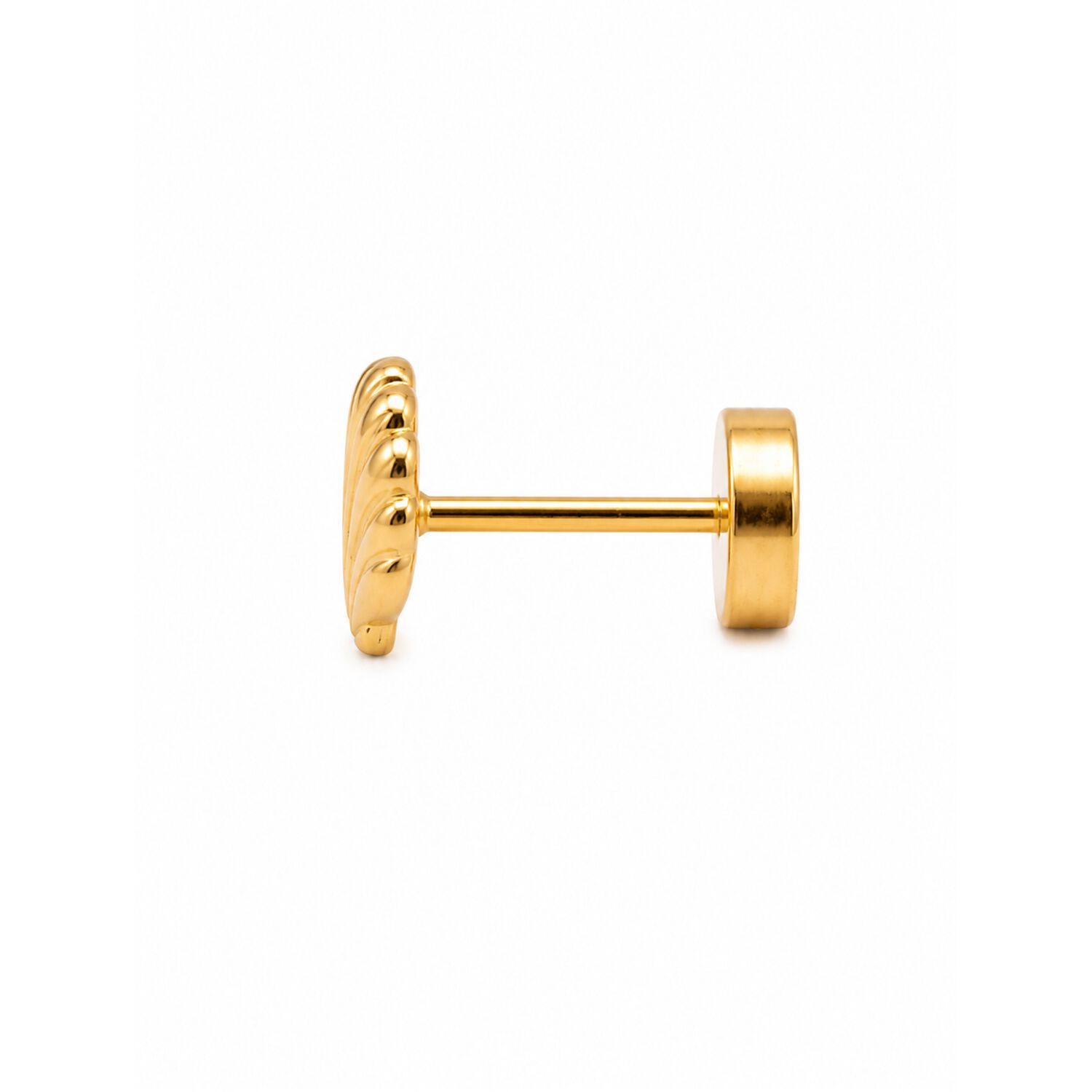 Aros Abridores Ostras 5mm Oro 14k Beb&eacute; Hipoalerg&eacute;nico Dorado image number 2.0