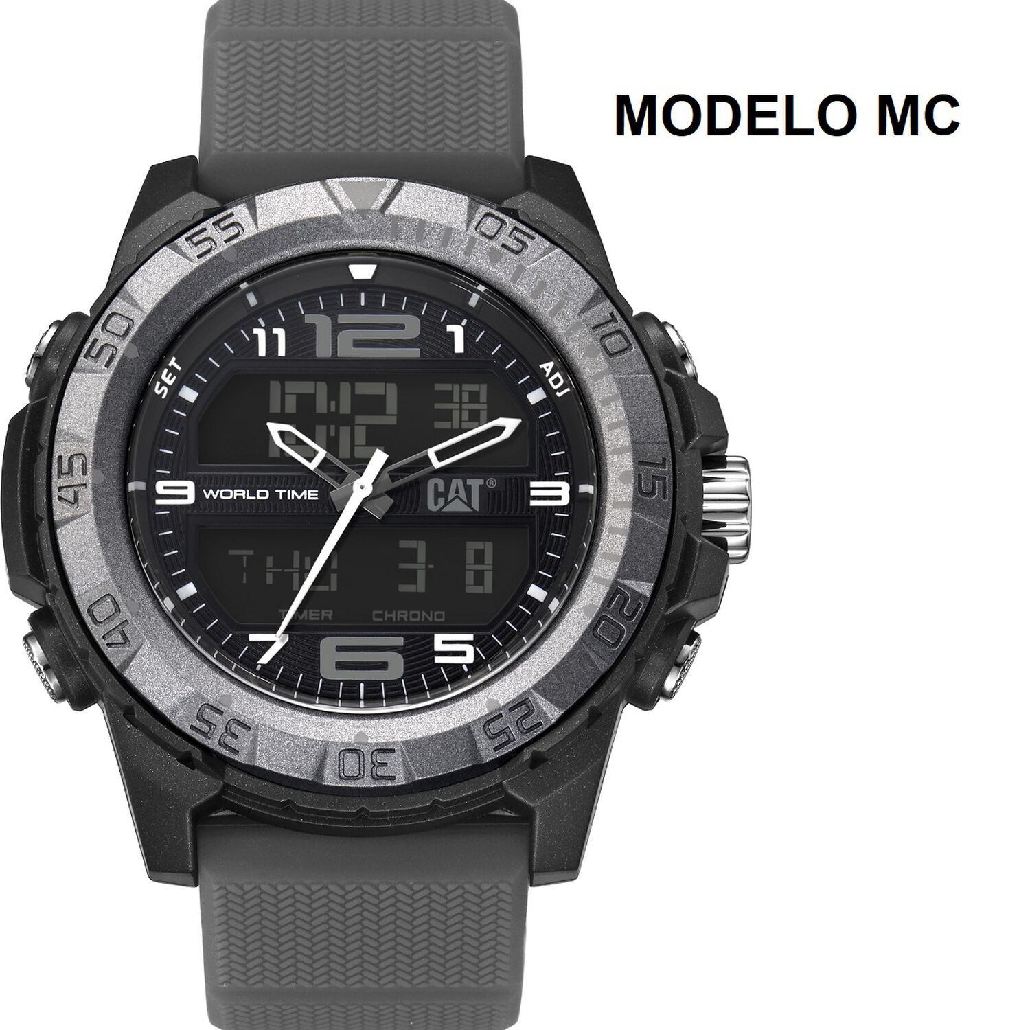 Correa Pulsera Cat Hombre Mc Gris image number 1.0