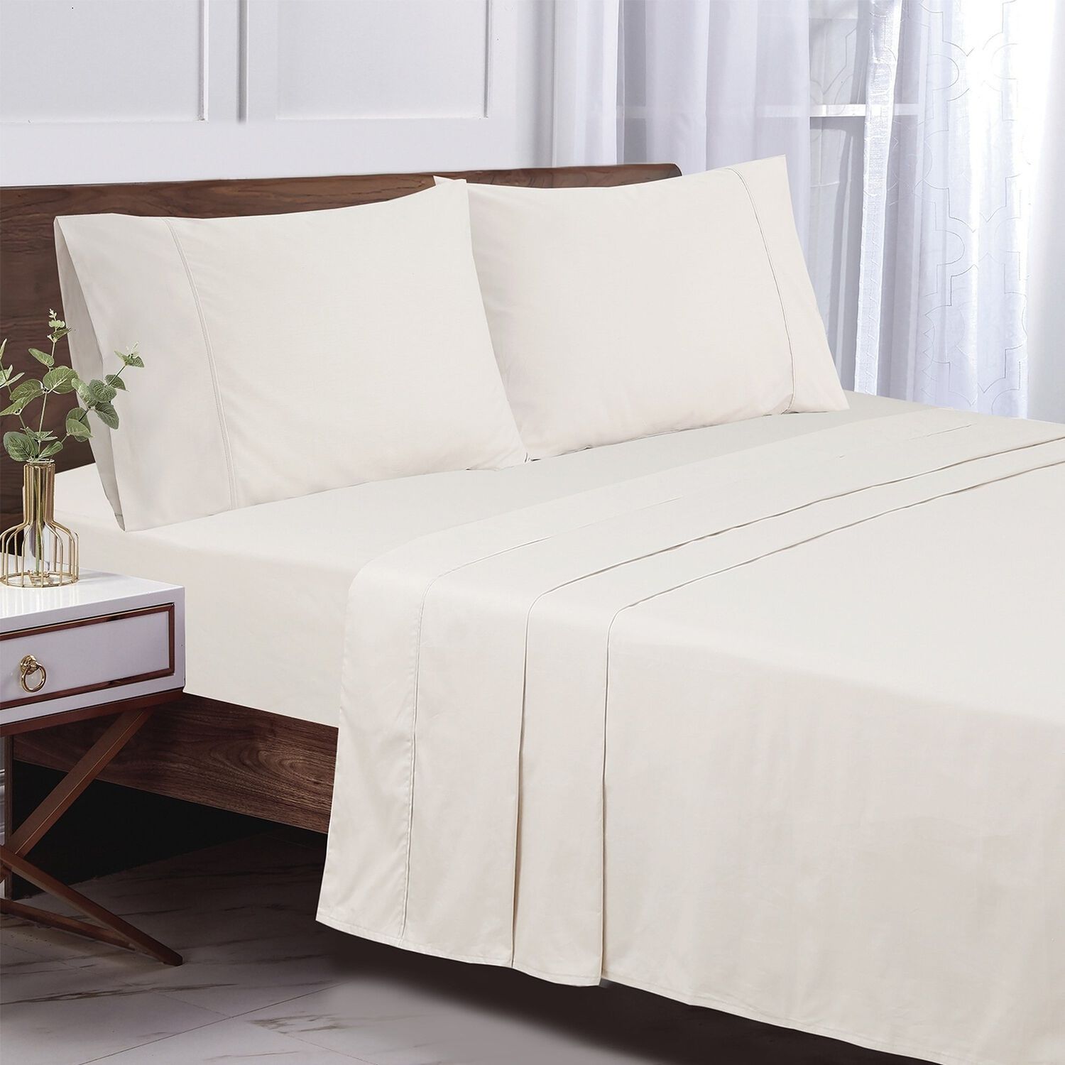 Sabana Andes 200 Hilos Beige 2 Plazas image number 2.0