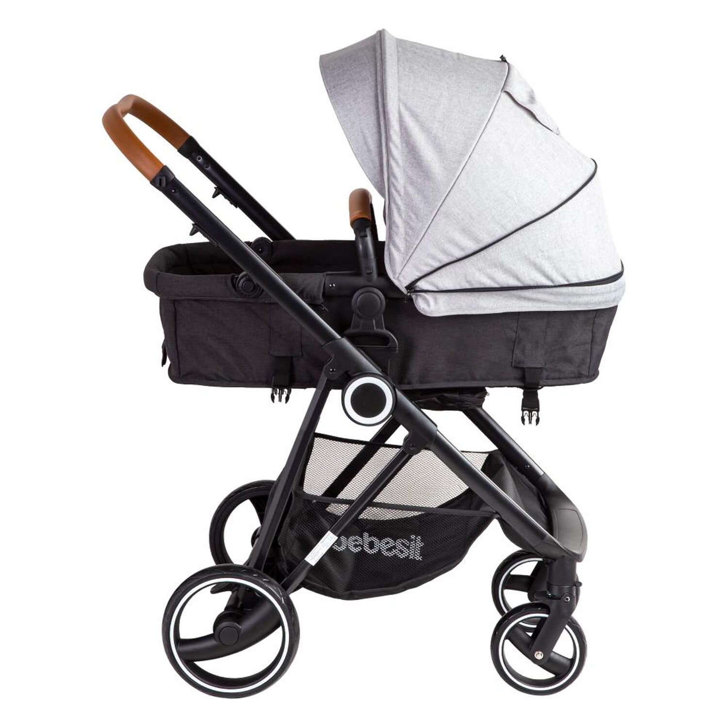 Coche Cuna Travel System Bebesit Cosmos Gris image number 2.0