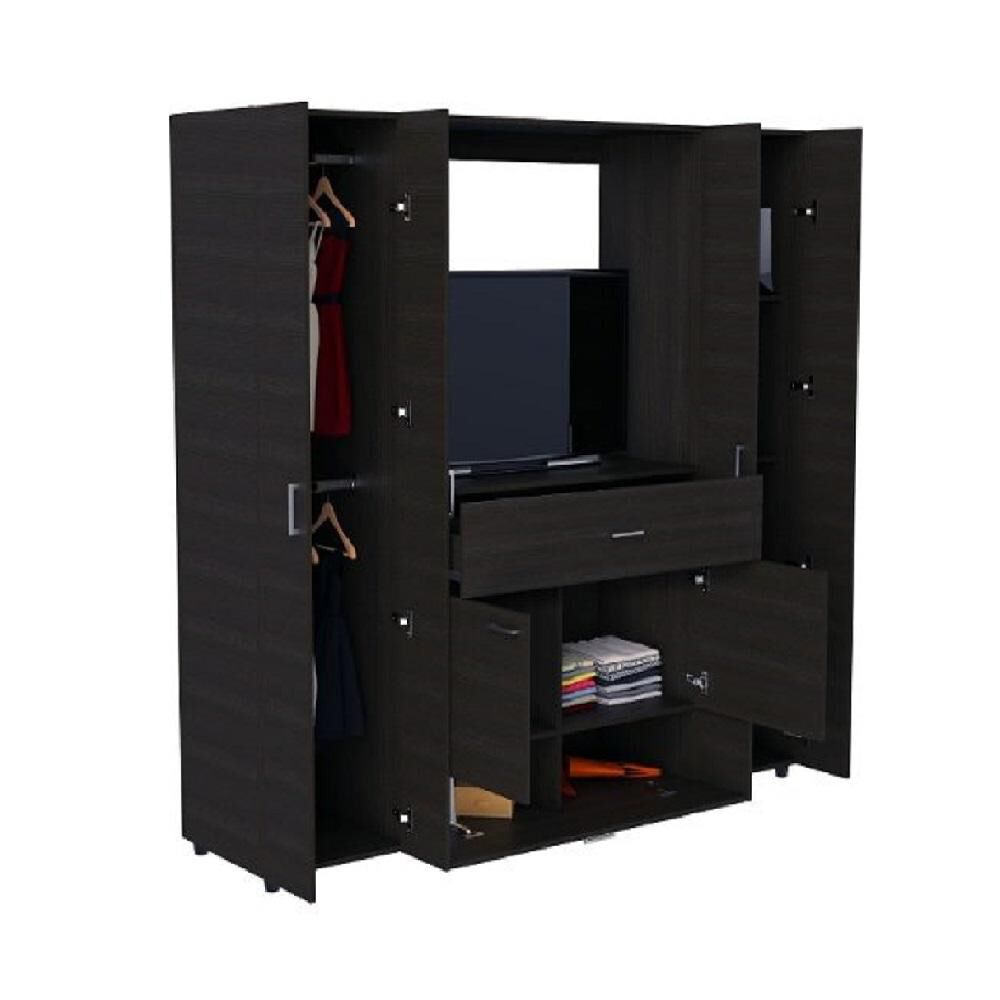 Closet Manila 180x198x50cm Wengue - Tuhome image number 3.0